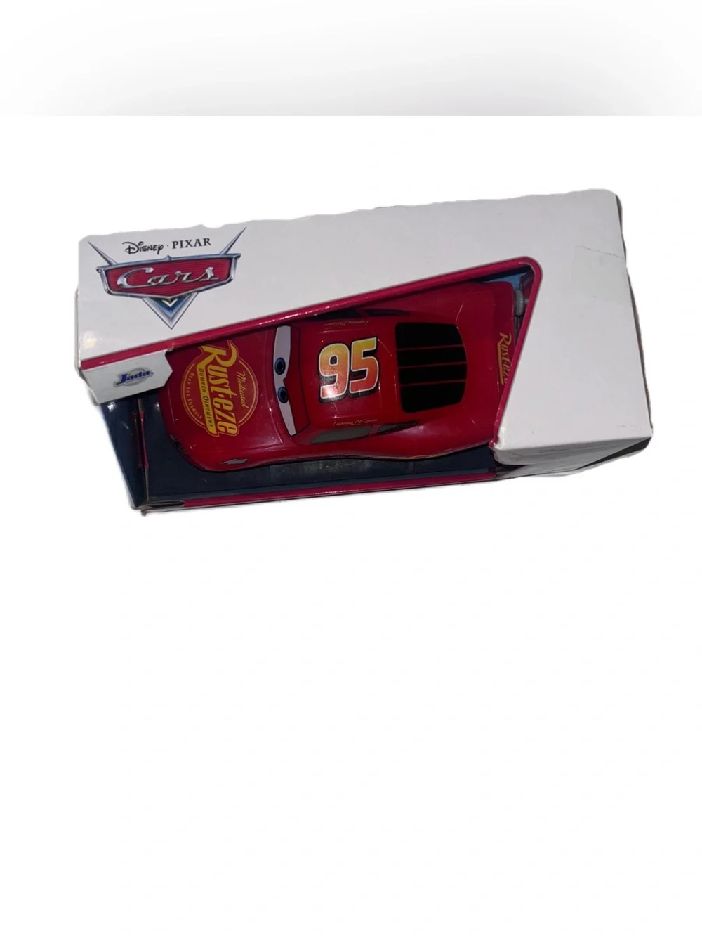 Disney Pixar Cars Lightning McQueen JADA 1:24 Scale RC Car W/Turbo 2.4 Ghz NEW